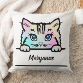 Gefärbte Krawatte Kitty Kissen (Decke)