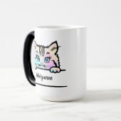 Gefärbte Krawatte Kitty Tasse (Vorderseite Links)