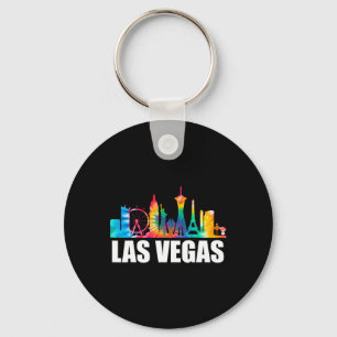 Gefärbte Krawatte Las Vegas Nevada Party Ausflug Schlüsselanhänger