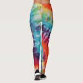 Gefärbte Krawatte Leggings (Rückseite)