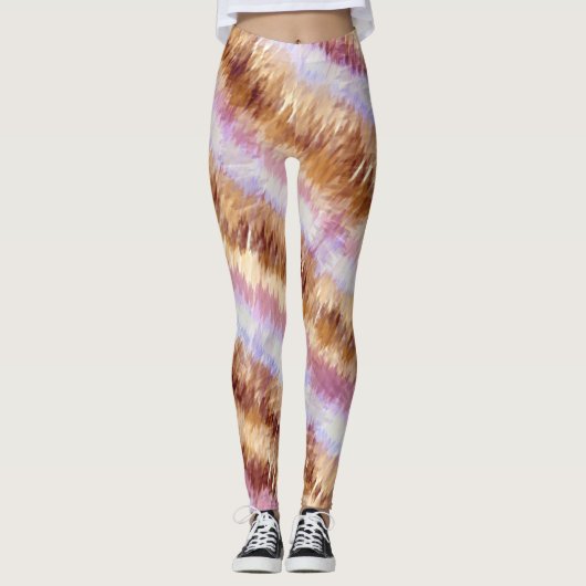 Gefärbte Krawatte Leggings (Vorderseite)