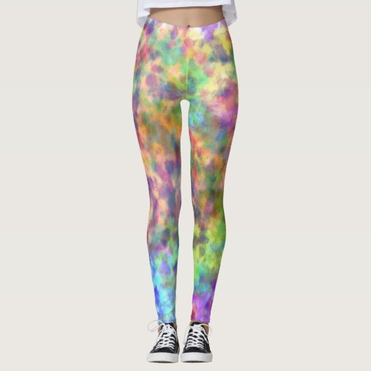 Gefärbte Krawatte Leggings (Vorderseite)