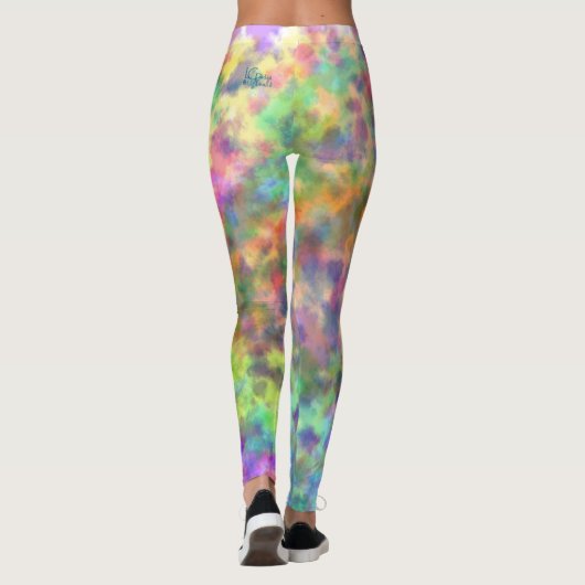 Gefärbte Krawatte Leggings (Rückseite)