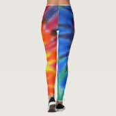 Gefärbte Krawatte Leggings (Rückseite)