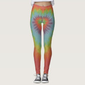 Gefärbte Krawatte Leggings (Vorderseite)