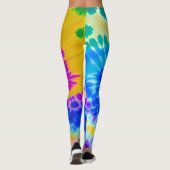 Gefärbte Krawatte Leggings (Rückseite)