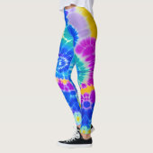 Gefärbte Krawatte Leggings (Links)