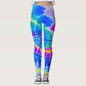 Gefärbte Krawatte Leggings (Vorderseite)