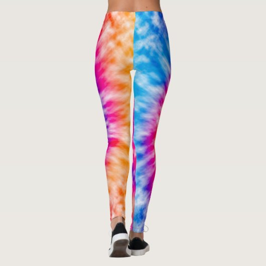 Gefärbte Krawatte Leggings (Rückseite)