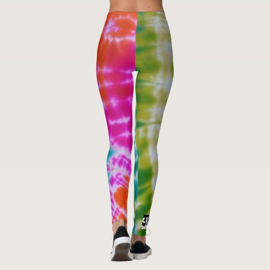 Gefärbte Krawatte Leggings (Rückseite)