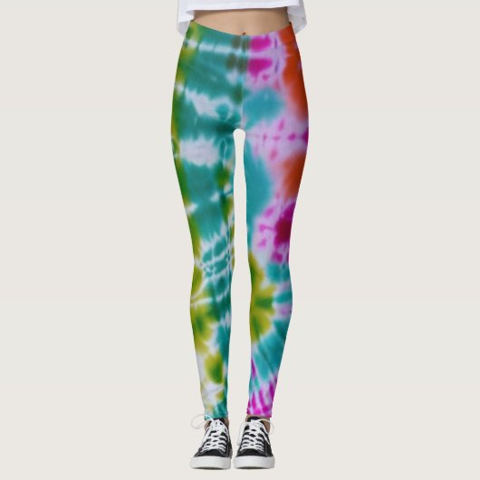 Gefärbte Krawatte Leggings (Vorderseite)