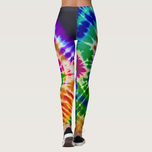 Gefärbte Krawatte Leggings (Rückseite)