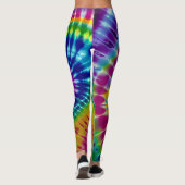 Gefärbte Krawatte Leggings (Rückseite)