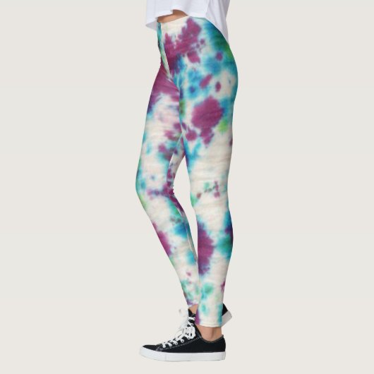 Gefärbte Krawatte Leggings (Links)