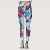 Gefärbte Krawatte Leggings (Vorderseite)