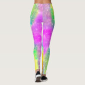 Gefärbte Krawatte Leggings mehrfarbig (Rückseite)