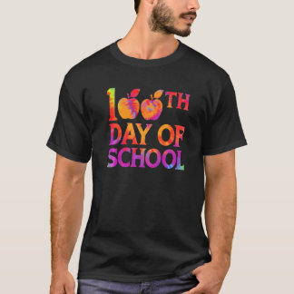 Gefärbte Krawatte Lehrer Student 100. Schultag T-Shirt
