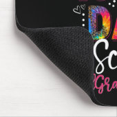 Gefärbte Krawatte Leopard glücklich 100. Schultag  Mousepad (Ecke)