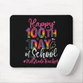 Gefärbte Krawatte Leopard glücklich 100. Schultag  Mousepad (Mit Mouse)