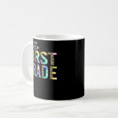 gefärbte Krawatte Leopard Hallo Tor Kaffeetasse (Vorderseite Links)