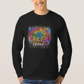 Gefärbte Krawatte Leopard Kindergarten T-Shirt