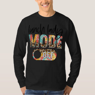 Gefärbte Krawatte Leopard Mittagessen Lady-Modus a T-Shirt