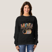 Gefärbte Krawatte Leopard Schulsekretärin glücklic Sweatshirt (Vorne ganz)