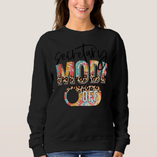 Gefärbte Krawatte Leopard Schulsekretärin glücklic Sweatshirt