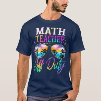 Gefärbte Krawatte Letzter Schultag für Mathematikl T-Shirt