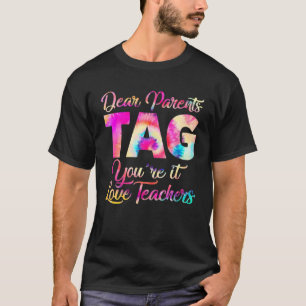 Gefärbte Krawatte Liebe Eltern Tag Sie sind es Lie T-Shirt