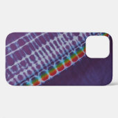 Gefärbte Krawatte lila Leiterbahnen Case-Mate iPhone Hülle (Rückseite (Horizontal))
