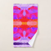 Gefärbte Krawatte lila, rosa und orange Badhandtuch Set (Handtuch)