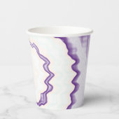 Gefärbte Krawatte lila, wirbelloses Retromuster Pa Pappbecher (Rückseite)