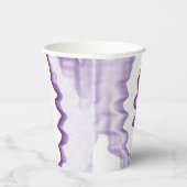Gefärbte Krawatte lila, wirbelloses Retromuster Pa Pappbecher (Rechts)
