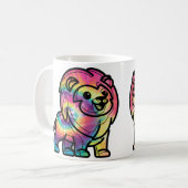Gefärbte Krawatte Lion Kaffeetasse (Vorderseite Links)