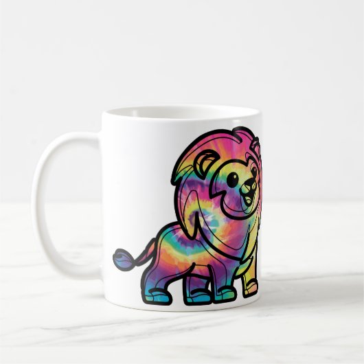 Gefärbte Krawatte Lion Kaffeetasse (Links)