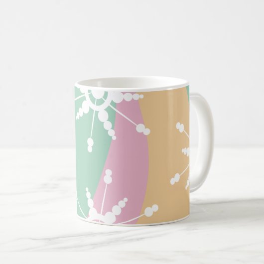 Gefärbte Krawatte Liquid Retro Groovy Weihnachten Kaffeetasse (VorderseiteRechts)