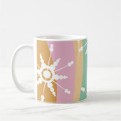 Gefärbte Krawatte Liquid Retro Groovy Weihnachten  Kaffeetasse (Links)