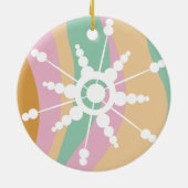 Gefärbte Krawatte Liquid Retro Groovy Weihnachten Keramik Ornament (Hinten)