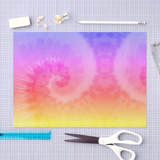 Gefärbte Krawatte Look Tissue Paper HAMbyWG Seidenpapier (Handwerk)