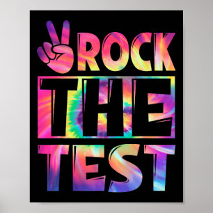 Gefärbte Krawatte löst den Testglückslehrer lo Poster