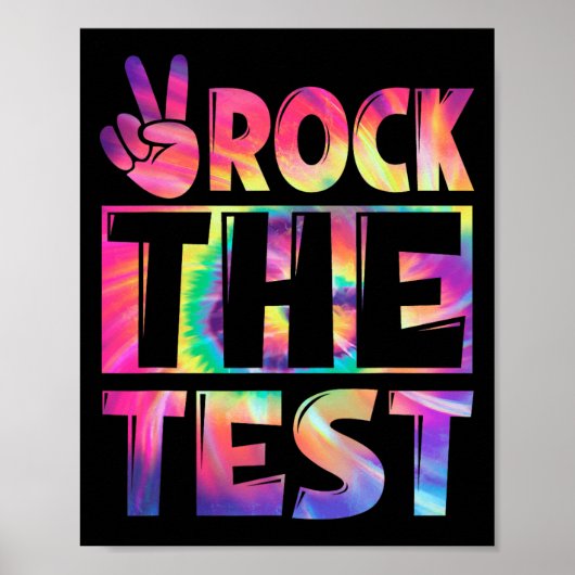 Gefärbte Krawatte löst den Testglückslehrer lo Poster (Vorne)