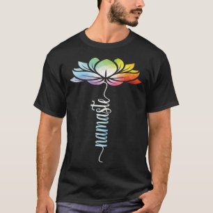 Gefärbte Krawatte Lotus Blume Yoga Zen Medizin Nam T-Shirt