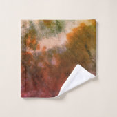 Gefärbte Krawatte Lotus Mandala Badhandtuch Set (Waschlappen)