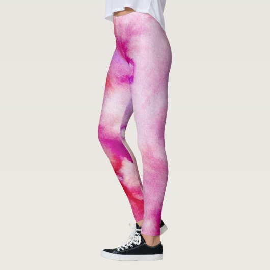 Gefärbte Krawatte magenta Leggings (Links)