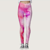 Gefärbte Krawatte magenta Leggings (Vorderseite)