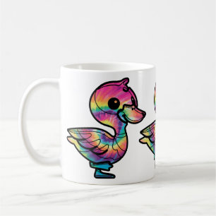Gefärbte Krawatte Mallard Duck Kaffeetasse
