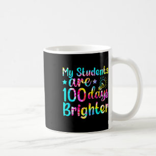Gefärbte Krawatte Meine Schüler sind 100 Tage hell Kaffeetasse