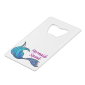 Gefärbte Krawatte Mermaid Geldbeutel Flaschenöffner (Vorderseite Schrägansicht)