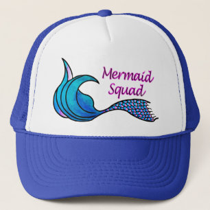 Gefärbte Krawatte Mermaid Truckerkappe
